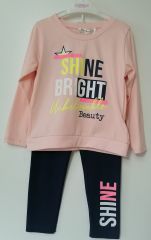 Shine Bright Pembe Badi Taytlı Takım