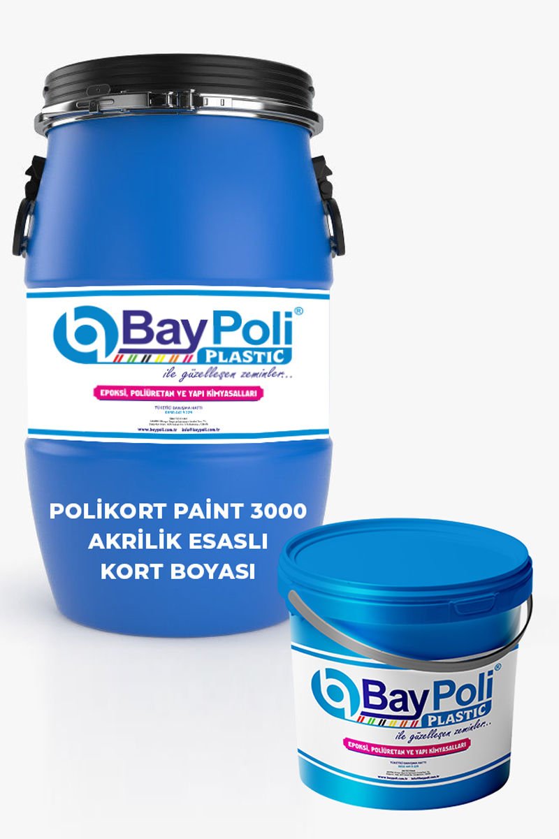 POLİKORT PAİNT 3000 AKRİLİK SPOR SAHA SON KAT BOYASI