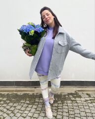 Malaya Oversize Sweatshirt - Lila