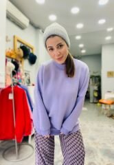 Malaya Oversize Sweatshirt - Lila