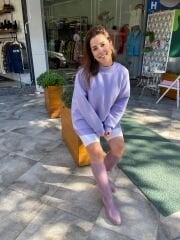 Malaya Oversize Sweatshirt - Lila