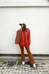 Malaya Oversize Sweatshirt - Kiremit