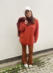 Malaya Oversize Sweatshirt - Kiremit