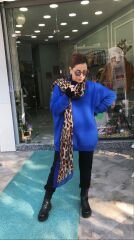 Malaya Oversize Sweatshirt - Saks Mavi