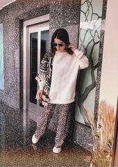 Malaya Oversize Sweatshirt - Beyaz