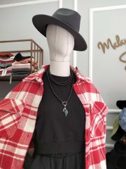 Malaya Mevsimlik Crop Sweatshirt - Siyah