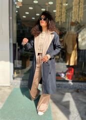 Malaya Mevsimlik Crop Sweatshirt - Bej