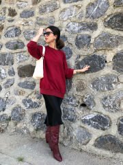 Malaya 4 Mevsim Sweatshirt - Bordo