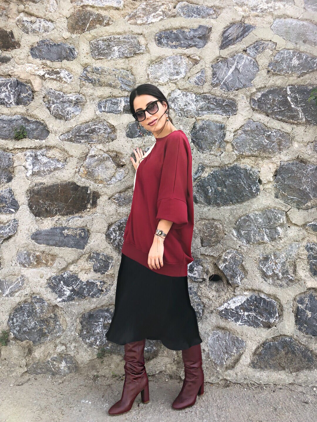 Malaya 4 Mevsim Sweatshirt - Bordo
