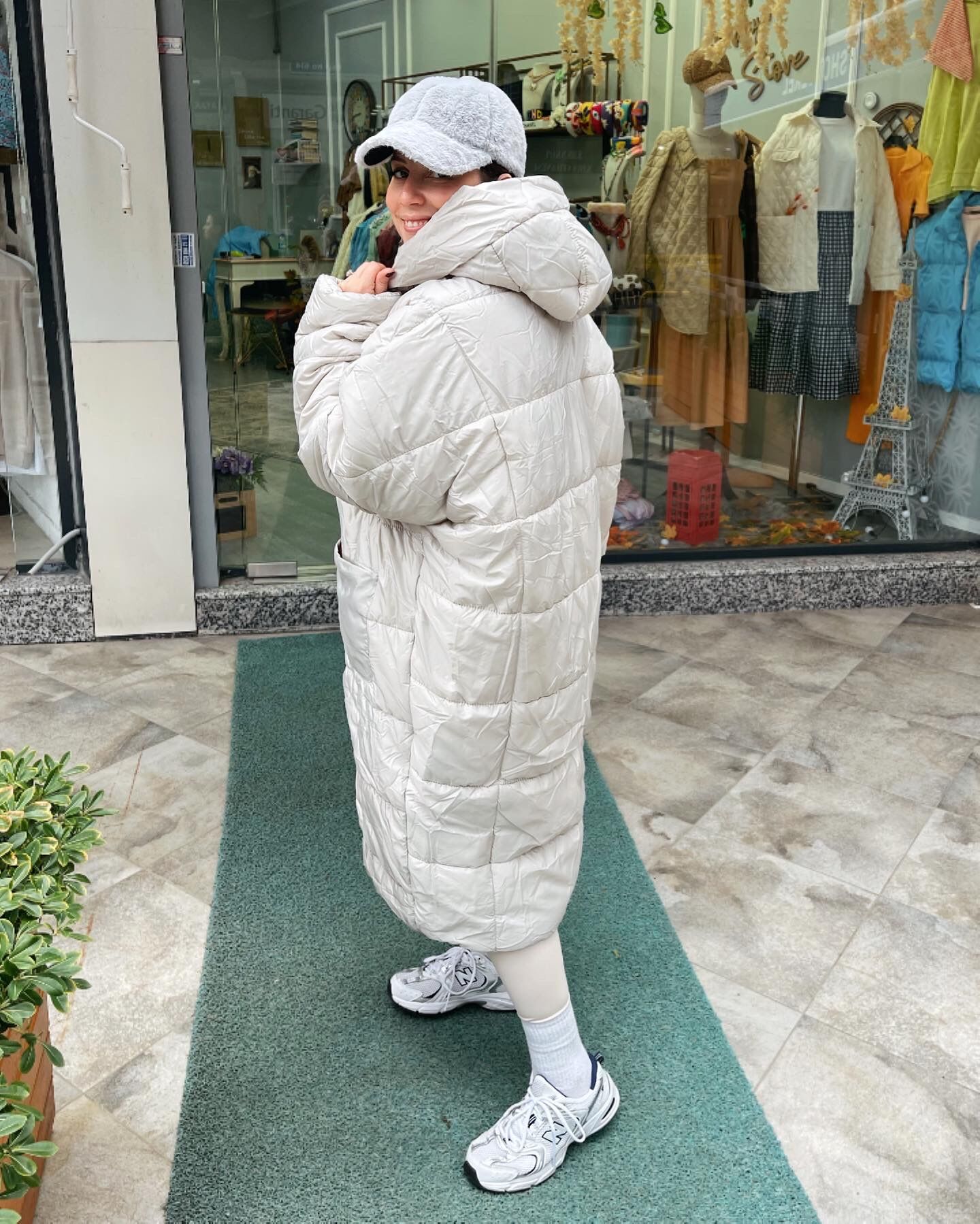 Malaya Oversize Uzun Şişme Mont