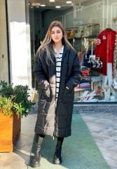Malaya Oversize Uzun Şişme Mont