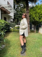 Oversize Kapitone Ceket