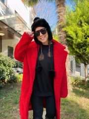 Oversize Peluş Kaban