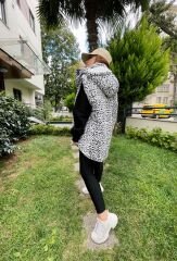 Oversize Şişme Yelek - Damalı