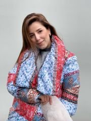Etnik Desen Oversize Mont