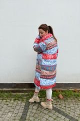 Etnik Desen Oversize Mont