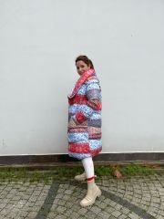 Etnik Desen Oversize Mont