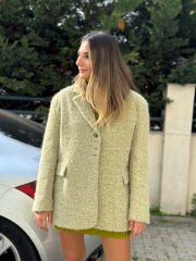 Kırçıllı Oversize Boyfriend Ceket
