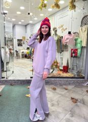 Malaya Oversize Gri Sweatshirt