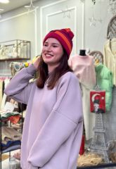 Malaya Oversize Gri Sweatshirt