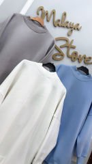 Malaya Oversize Bebe Mavi Sweatshirt