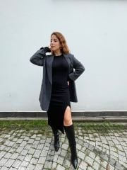 Pamuklu Kalem Elbise