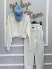 Beyaz Jogger Pantolon