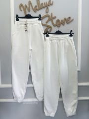 Beyaz Jogger Pantolon