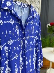 Morcivert Maksi Boy Viskon Kimono Elbise