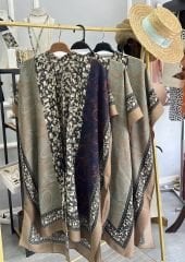 Desenli Kimono-Pareo