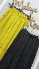 Yağ Yeşili Saten Pantolon
