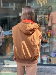Oversize İki Renkli Yelek