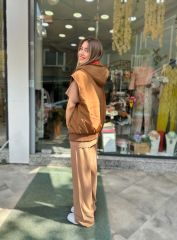 Oversize İki Renkli Yelek