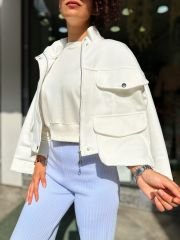“Big Pocket” Crop Oversize Ceket