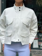 “Big Pocket” Crop Oversize Ceket