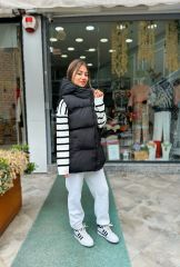 Oversize Siyah Yelek
