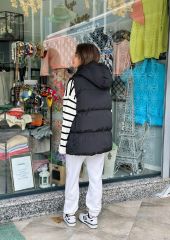 Oversize Siyah Yelek