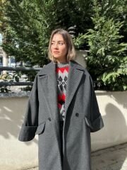 Kaşe Oversize Kaban