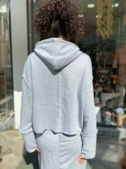 İki Dokulu Oversize Sweatshirt