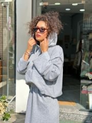 İki Dokulu Oversize Sweatshirt