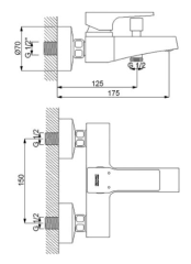 Newarc Aqua Banyo Bataryası Siyah 941511B