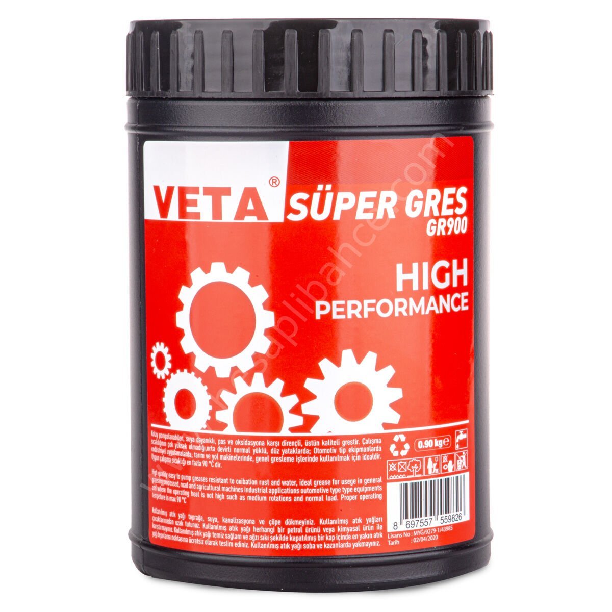 Veta Gres Yağı 900 Gr. Genel Kullanım