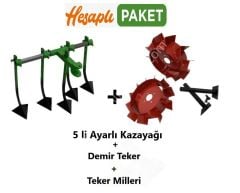 Taral 23 M Uyumlu 5 Li Kazayağı ve Demir Teker Takımı