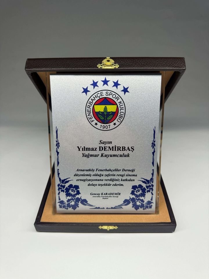 Cam Plaket Şilt 03