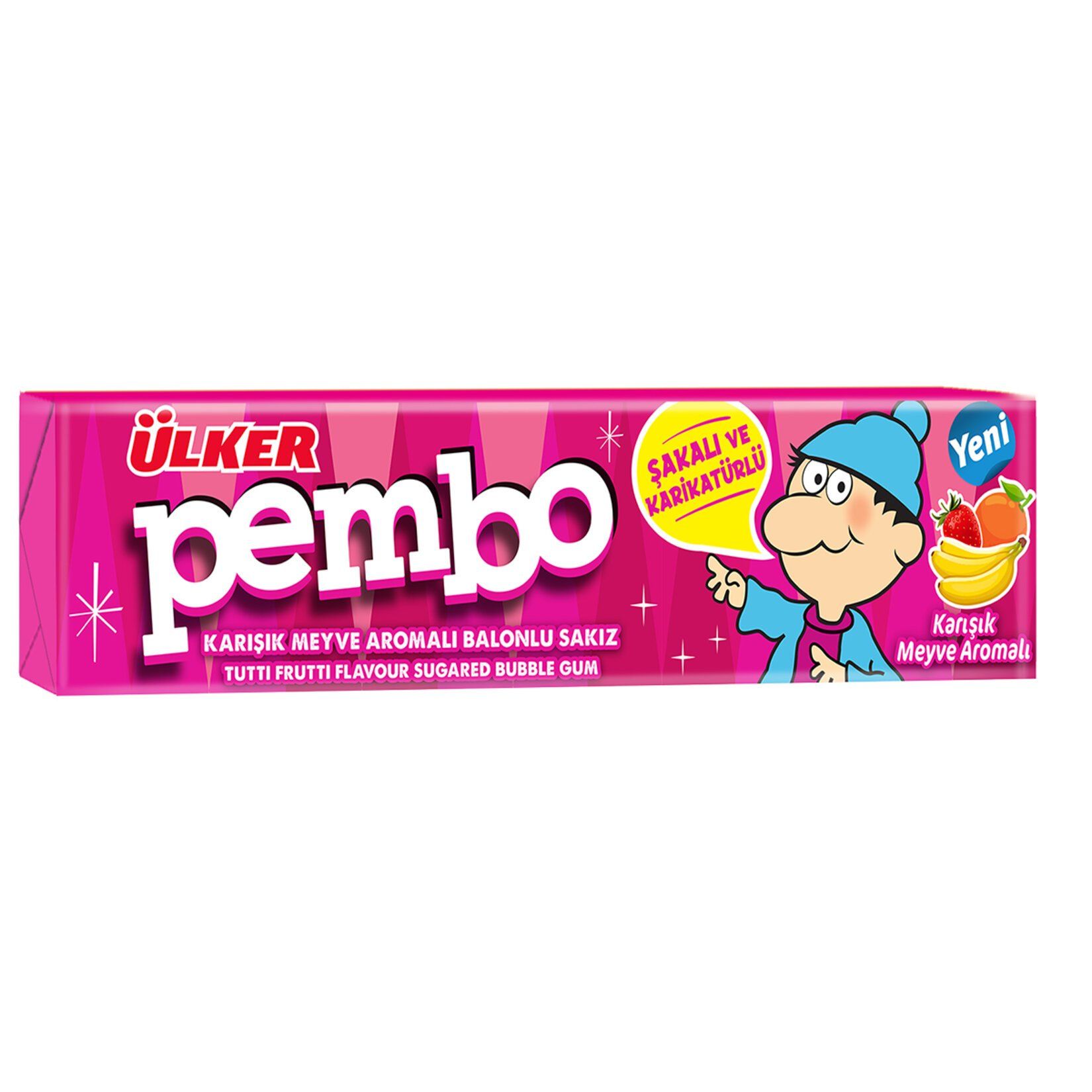 ÜLKER PEMBO KARIŞIK MEYVE AROMALI SAKIZ
