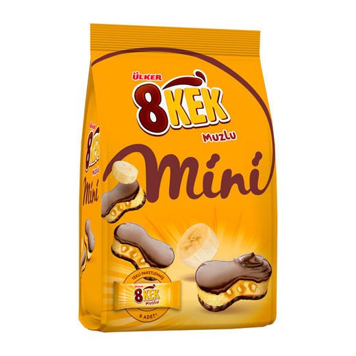 ÜLKER 8 KEK MİNİ MUZLU 162GR
