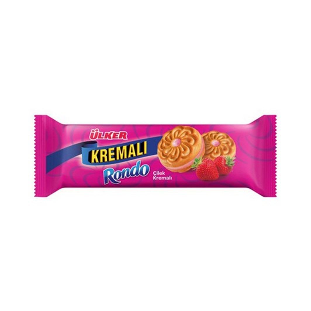ÜLKER KREMALI BİSKÜVİ ÇİLEKLİ 61GR