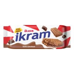 ÜLKER İKRAM KREMALI BİSKÜVİ SÜTLÜ ÇİKOLATALI 84GR