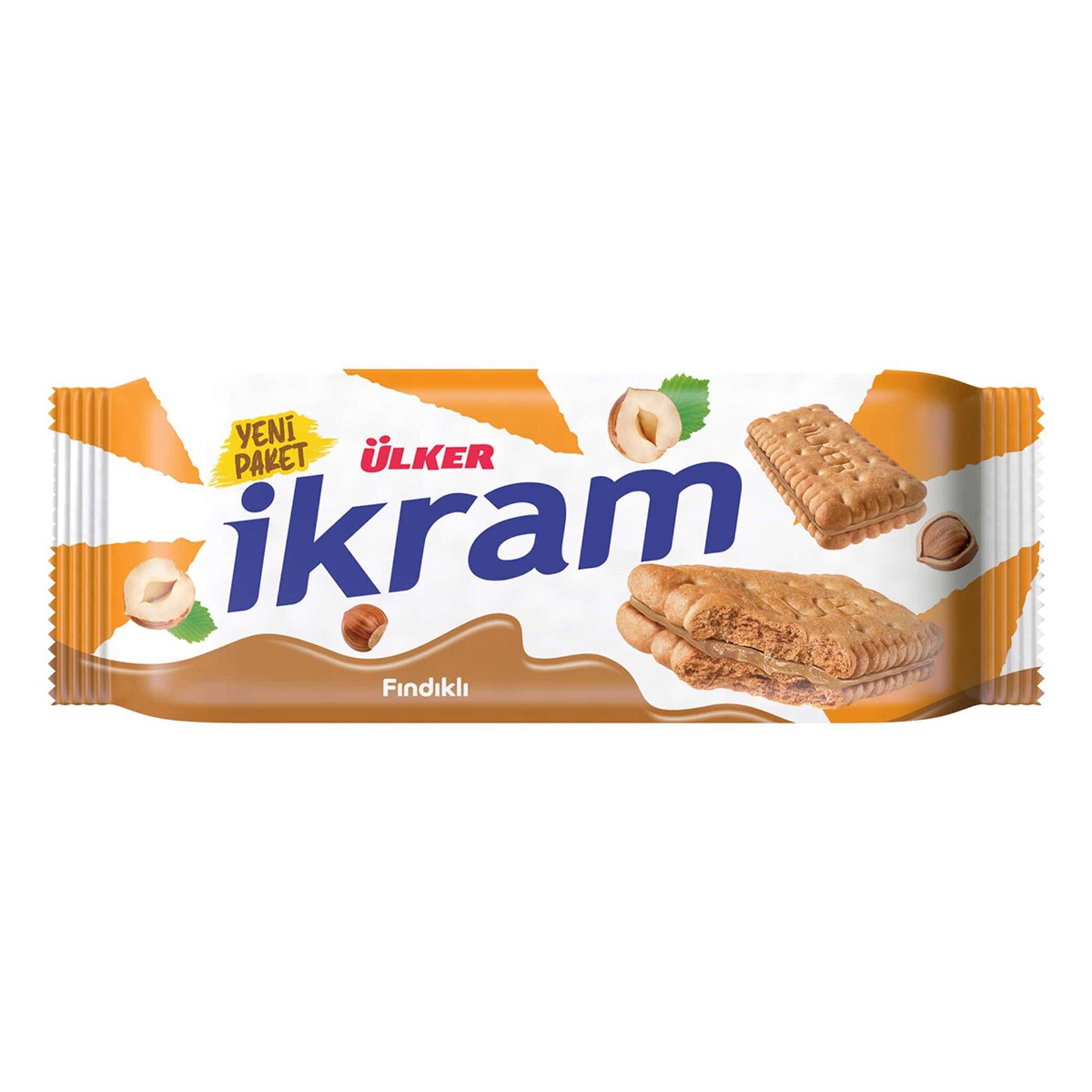 ÜLKER İKRAM KREMALI BİSKÜVİ FINDIKLI