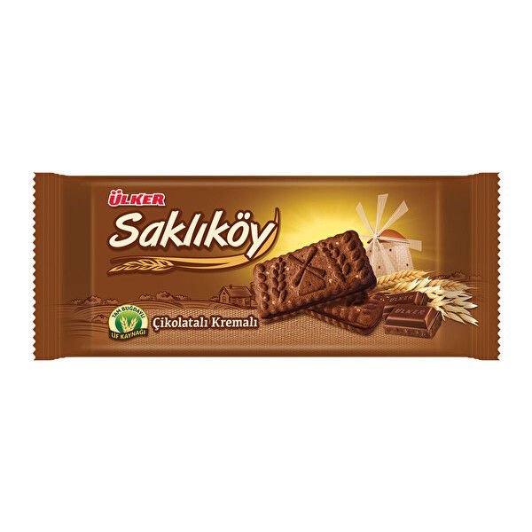 ÜLKER SAKLIKÖY ÇİKOLATALI KREMALI BİSKÜVİ 87GR